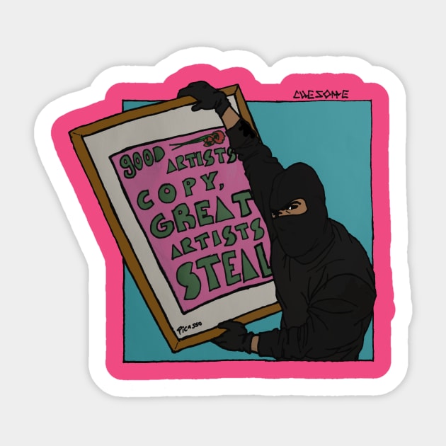 Piccaso Quote Sticker by XSociety